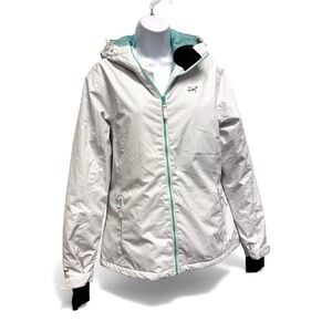 2117 of Sweden Ski, Snowboarding, Snow ,Women's White Jacket with Hood Large